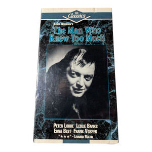 VHS Movie Alfred Hitchcock's The Man Who Knew Too Much (1934) Brand New Sealed